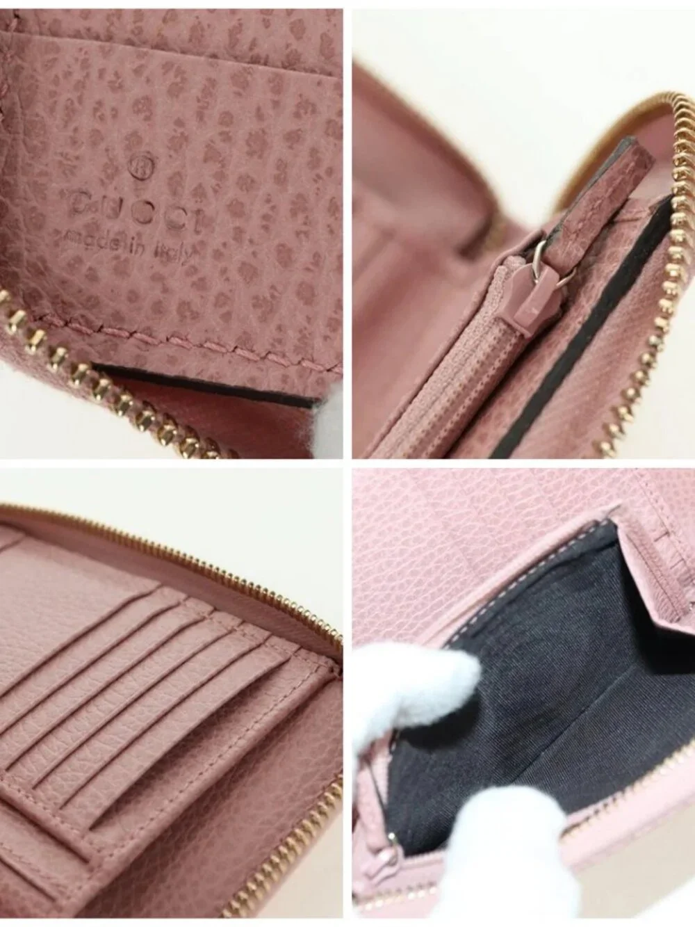GUCCI Swing Wallet Leather Pink 354497 Auth am11608V - Picture 15 of 16